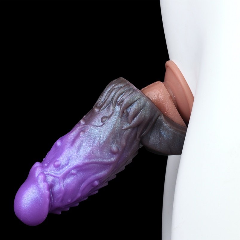 Paarse Siliconen Micropenis– Bionische Verlenging voor Maximale Controle en Verbeterde Stijfheid - Afbeelding 12