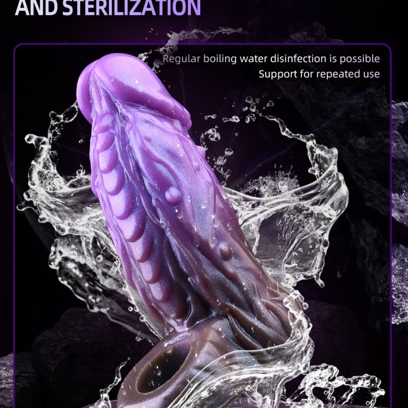 Paarse Siliconen Micropenis– Bionische Verlenging voor Maximale Controle en Verbeterde Stijfheid