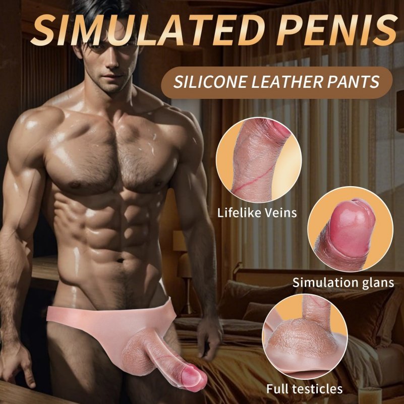Realistische 7-inch Strapon Sheath Underwear – Siliconen Verlengstuk voor Mannen - Afbeelding 2
