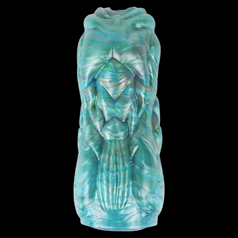 Fantasievolle Blauwgroene Pocket Pussy – Realistische Siliconen Voor Intense Masturbatie Pijpen Sensatie - Afbeelding 2