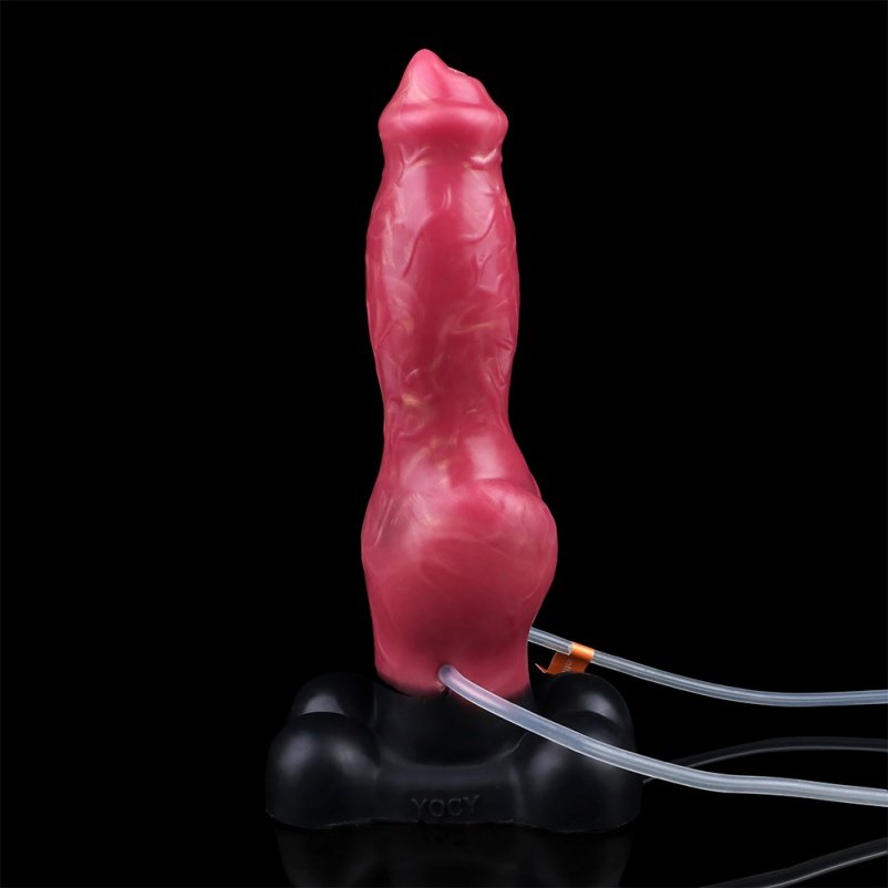 Silicone Opblaasbare Spuitende Knot Dildo – Diep Inbrengbaar Expandabel Lustinstrument - Afbeelding 2