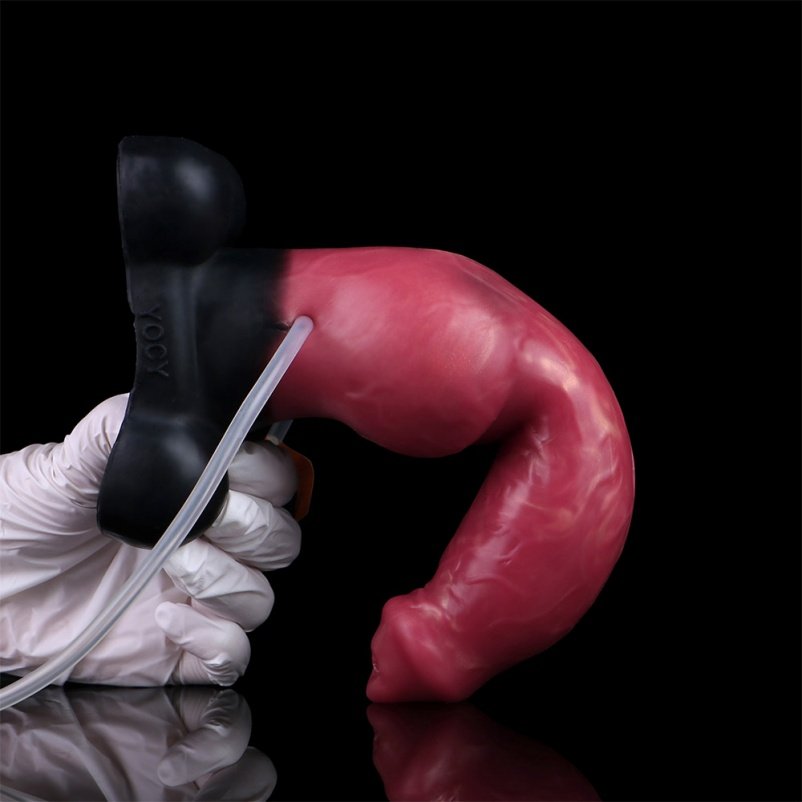 Silicone Opblaasbare Spuitende Knot Dildo – Diep Inbrengbaar Expandabel Lustinstrument - Afbeelding 7