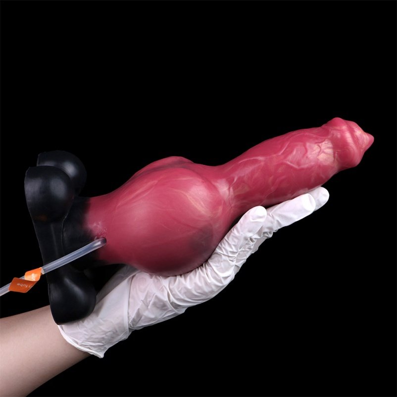 Silicone Opblaasbare Spuitende Knot Dildo – Diep Inbrengbaar Expandabel Lustinstrument - Afbeelding 8