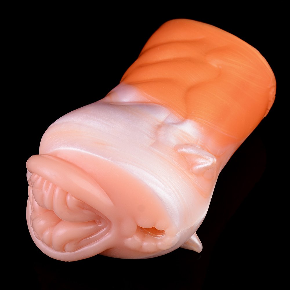 Rode Vos Fantasie Siliconen Pocket Pussy - Krachtige Pijpen En Intense Stimulatie Voor Mannen - Afbeelding 2