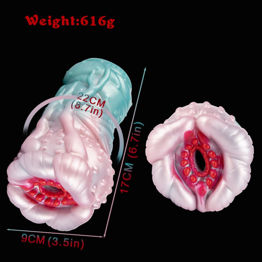 Stekelige Fantasie Silicone Pocket Pussy – Penis Massager Masturbator voor Mannen - Afbeelding 7