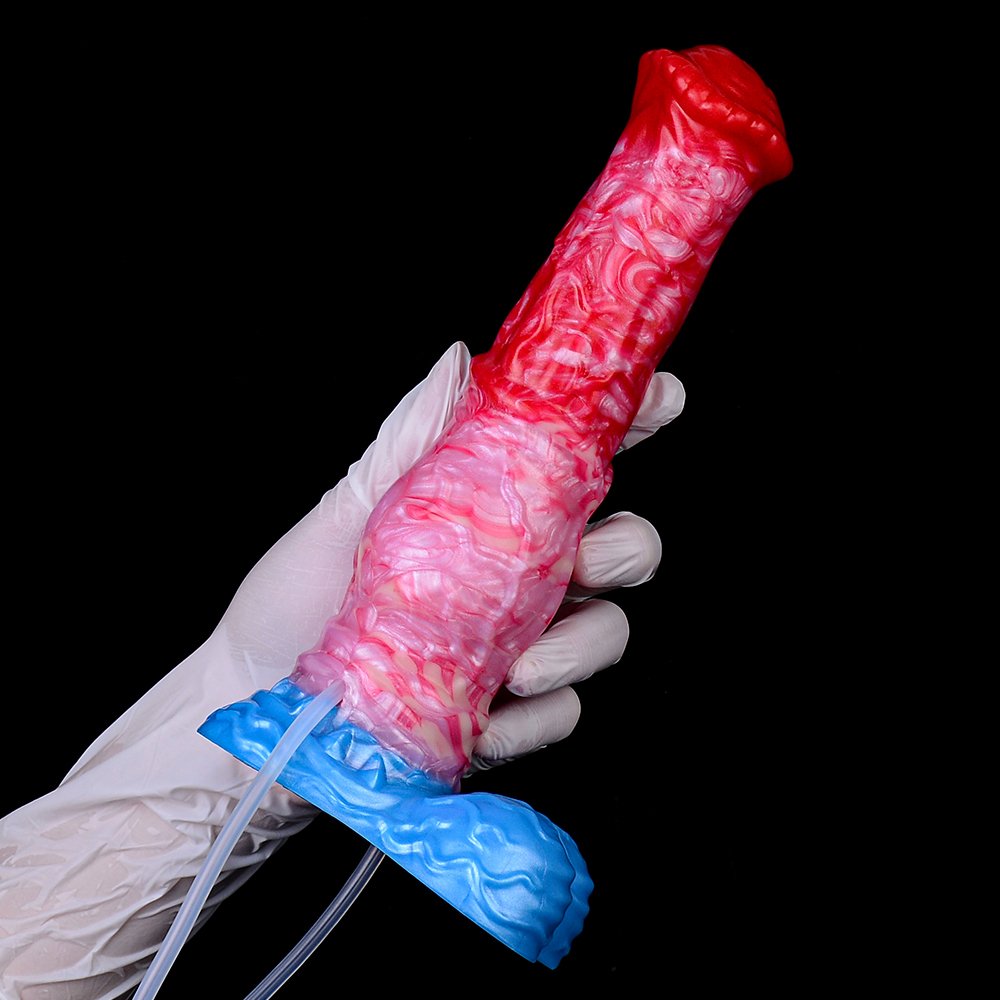 Fantasievolle Spuitende Horsedildo met Zuignap – Siliconen Vaginale Expansiespeeltje voor Vrouwen - Afbeelding 9