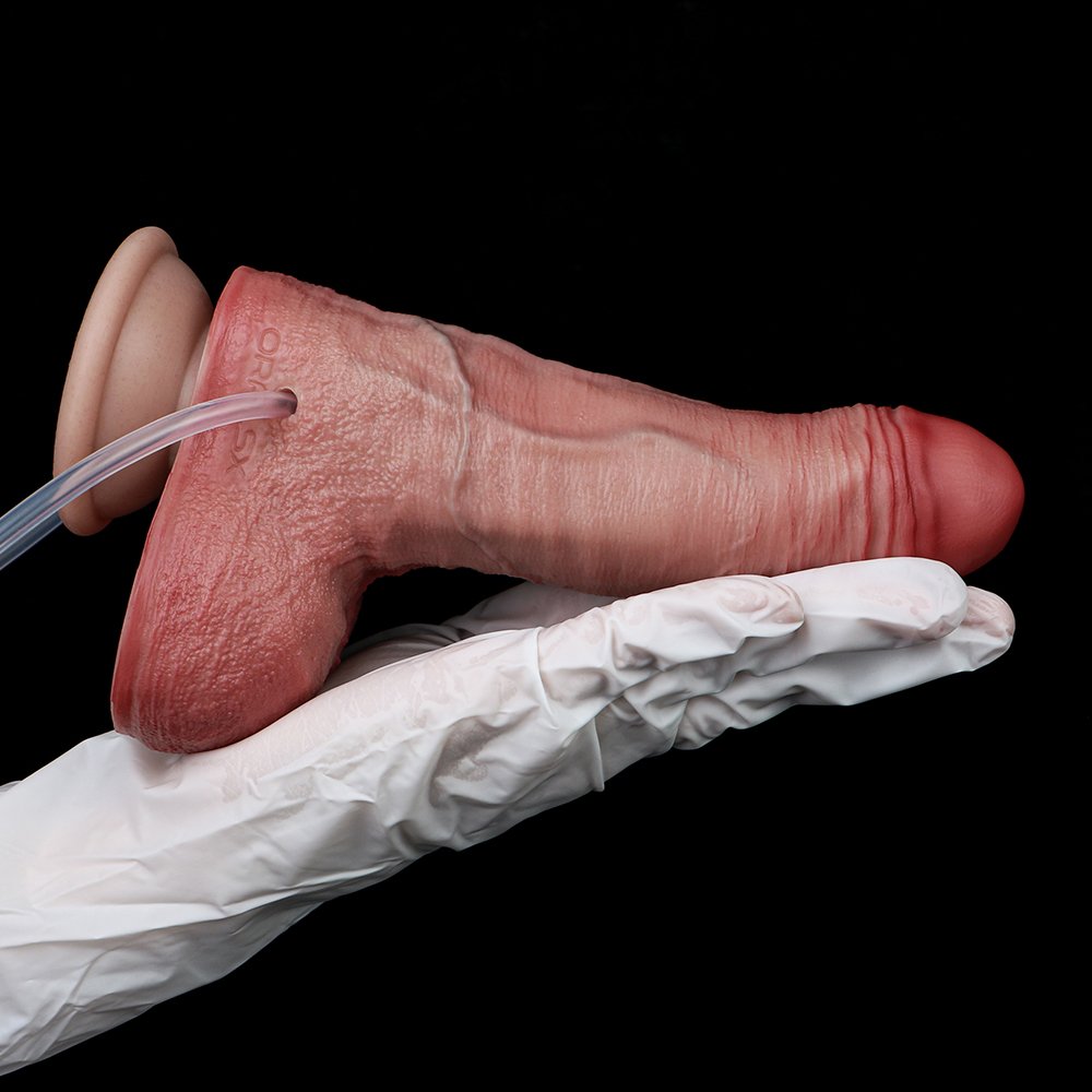 Vleeskleurige Spuitende Inflatable Dildo – Multifunctioneel Stimulatie Instrument - Afbeelding 7