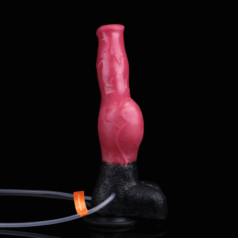 Paardenfantasie Opblaasbare Spuitende Dragon Dildoe – Orc-achtige Biologische Silicone Tool voor Vrouwen - Afbeelding 8