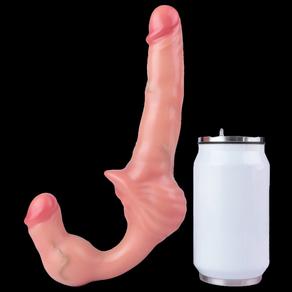 Draagbare Dubbelzijdige Siliconen Fantasie-Dildo – Ontketen de Resonantie van Liefde tussen Twee Vrouwen - Afbeelding 11