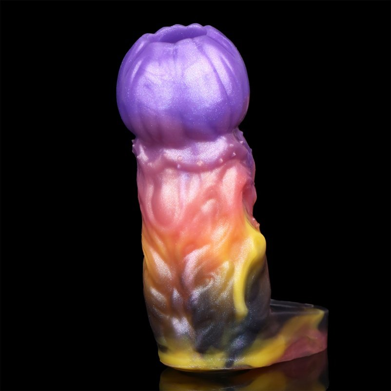 Fantasie Pompoenkop Micropenis – 5 Inch Siliconen Penisverlenger voor Piemels - Afbeelding 4