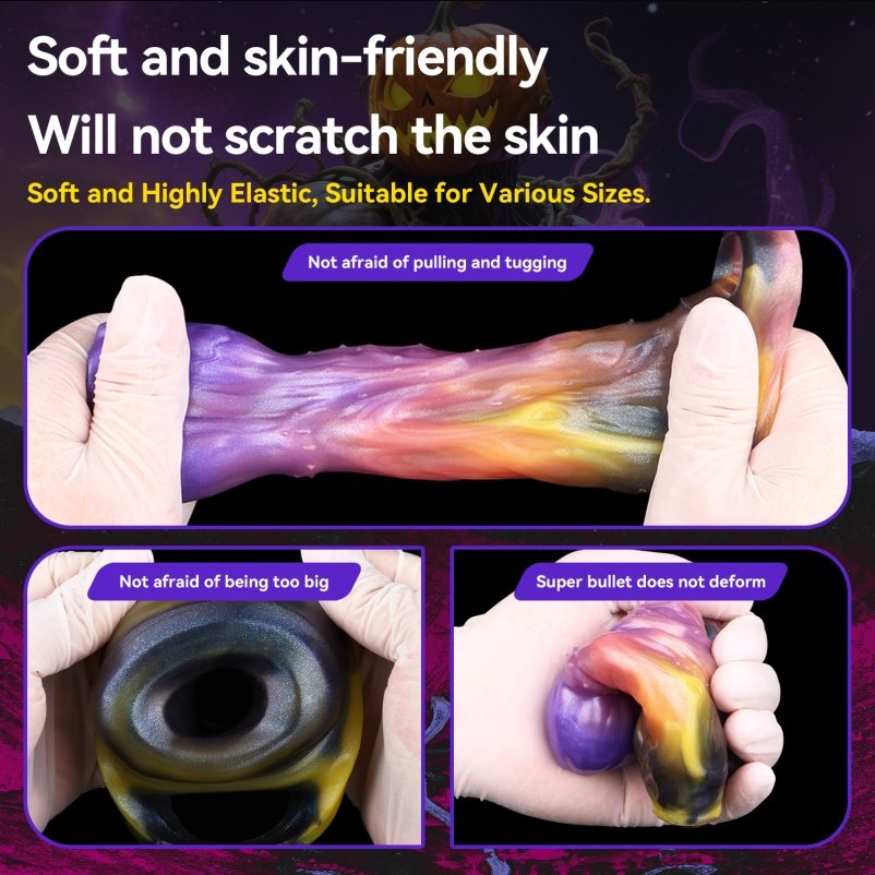 Fantasie Pompoenkop Micropenis – 5 Inch Siliconen Penisverlenger voor Piemels - Afbeelding 8