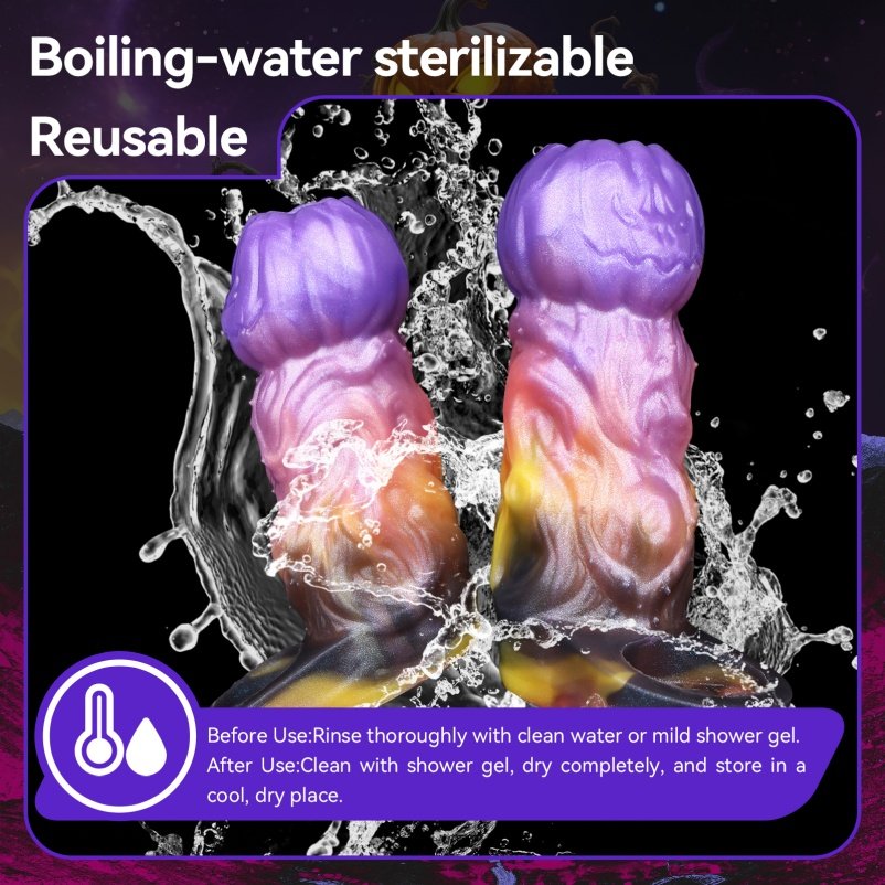 Fantasie Pompoenkop Micropenis – 5 Inch Siliconen Penisverlenger voor Piemels - Afbeelding 9