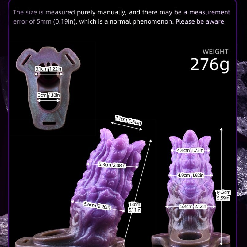 Fantasie Octopus Stijve Piemel Erectie Extender – Paarse Siliconen Cock voor Mannen met Realistische Tentakeltextuur - Afbeelding 4