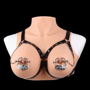 Schelpvormige Tepelklemmen Bondage Set – Metalen BDSM Kunstwerk voor Sensuele Onderwerping
