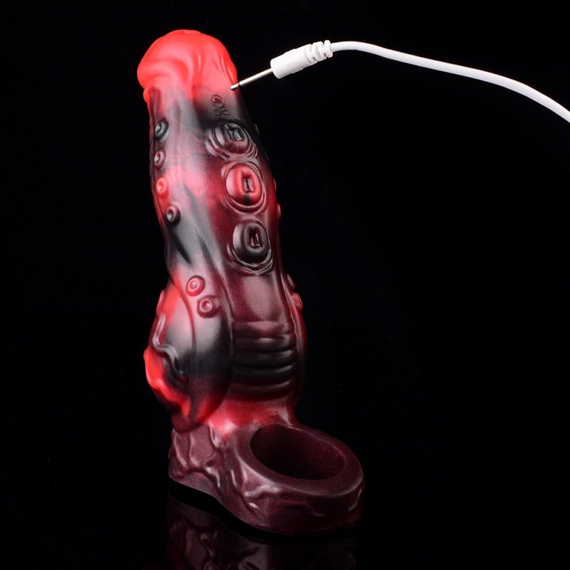 Siliconen Zeemonster Vibrator Cock Sleeve – G-spot Stimulatie & Piemelverlenging in Één - Afbeelding 5