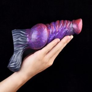 Donkerpaarse Siliconen Micropenis Penisrinf – 6 Inch Cock Enhancer voor Mythische Lustbeheersing