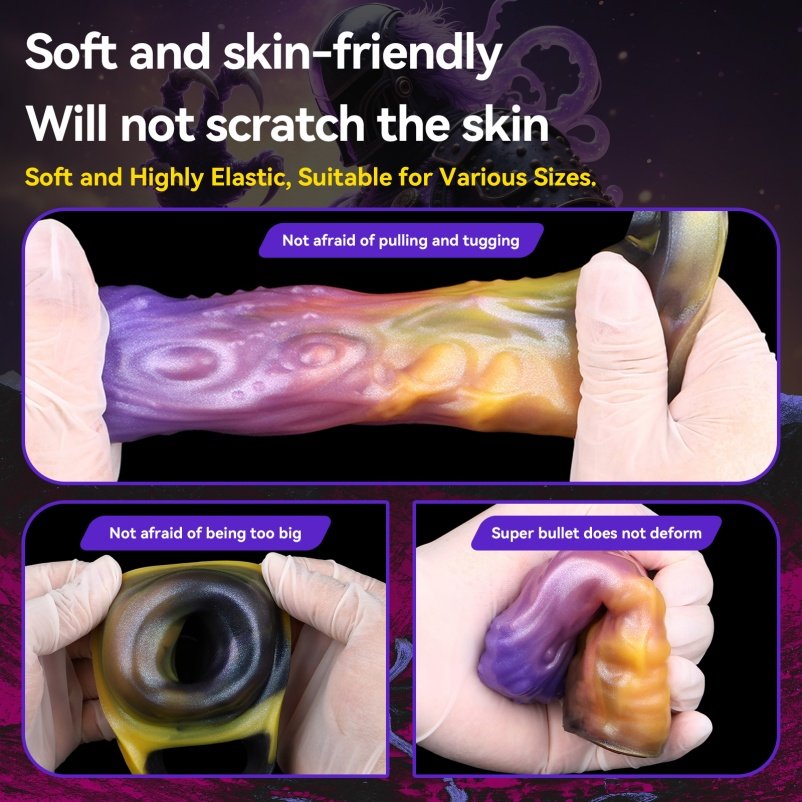 Tentakel Fantasie 5 Inch Micropenis – Siliconen Penisring & Cock Enhancer voor Diepzee Lust - Afbeelding 4