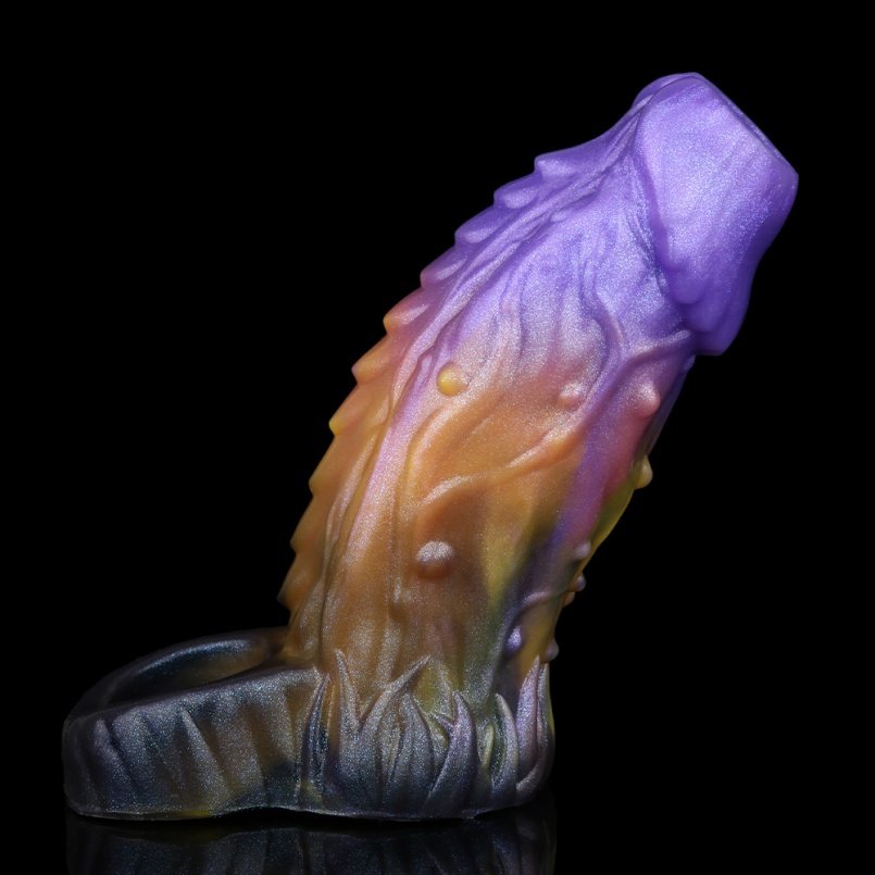 Fantasie Penisverlengende Dragon Piemels – Micropenis Tool met Stekelige Siliconenstructuur - Afbeelding 7