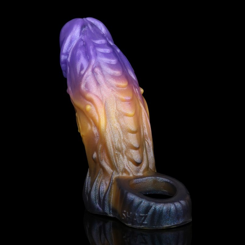 Fantasie Penisverlengende Dragon Piemels – Micropenis Tool met Stekelige Siliconenstructuur - Afbeelding 8