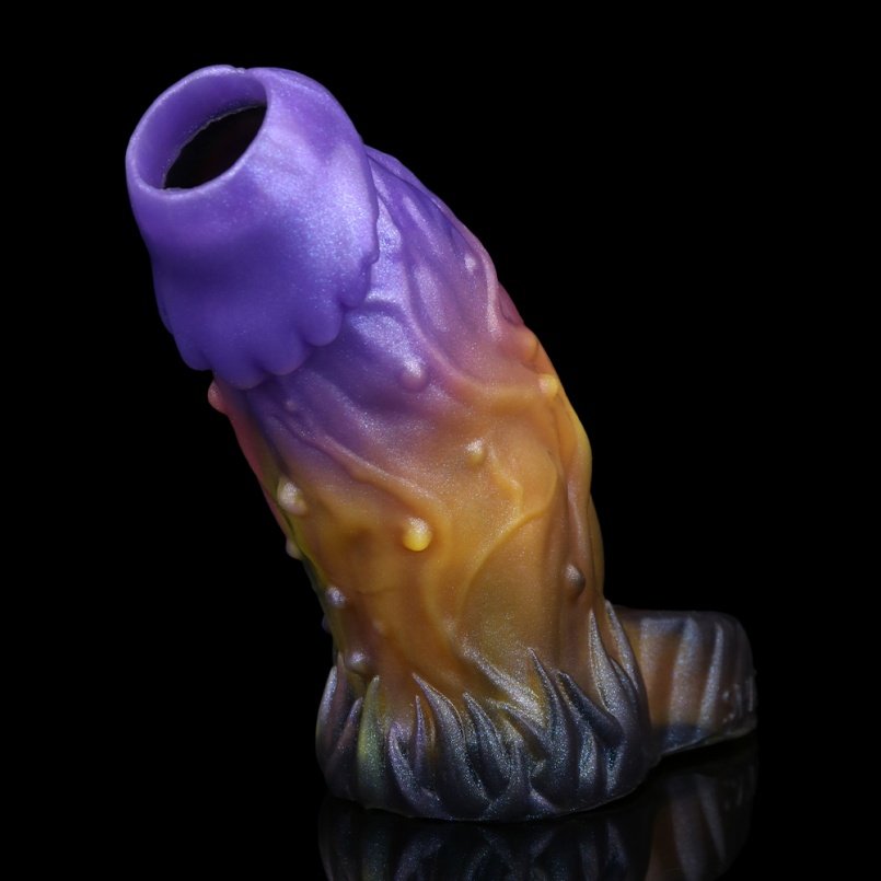 Fantasie Penisverlengende Dragon Piemels – Micropenis Tool met Stekelige Siliconenstructuur - Afbeelding 9
