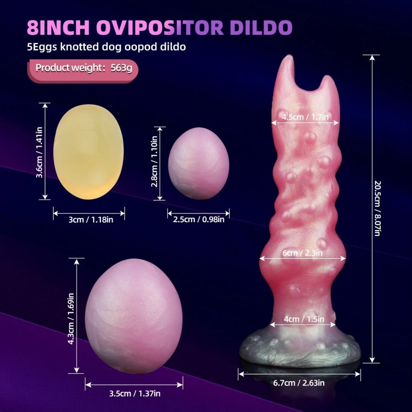 Fantasie Hondenstijl Ovipositor Buttplug Dildo – Spiraalvormige Siliconen Masturbator voor Vrouwen - Afbeelding 4