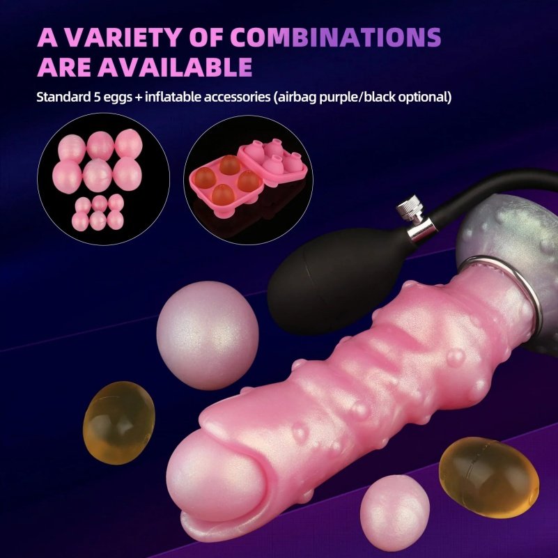 Fantasie Hondenstijl Ovipositor Buttplug Dildo – Spiraalvormige Siliconen Masturbator voor Vrouwen - Afbeelding 5