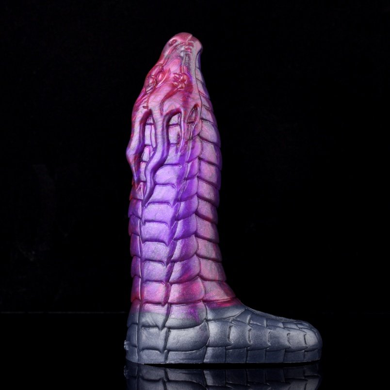 Fantasie 6 Inch Draak Micropenis Hulsel – Paarse Siliconen Penisverlenging voor Mannen - Afbeelding 2