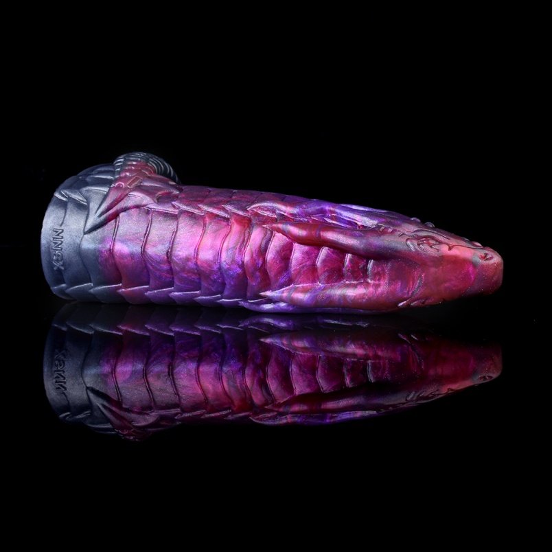 Fantasie 6 Inch Draak Micropenis Hulsel – Paarse Siliconen Penisverlenging voor Mannen - Afbeelding 6