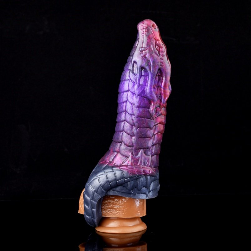 Fantasie 6 Inch Draak Micropenis Hulsel – Paarse Siliconen Penisverlenging voor Mannen - Afbeelding 9