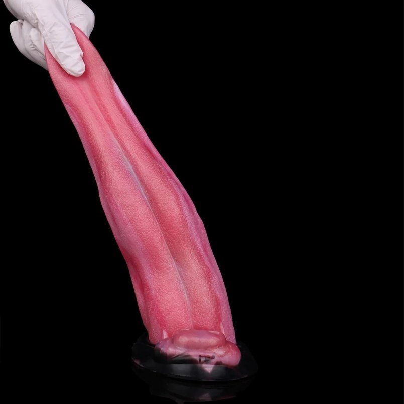 Fantasie Monstercock Dog Dildo – Vurige Rode Siliconen G-spot en Anale Stimulator voor Intense Beleving - Afbeelding 2