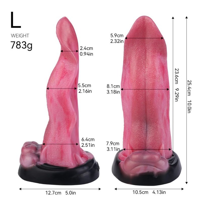 Fantasie Monstercock Dog Dildo – Vurige Rode Siliconen G-spot en Anale Stimulator voor Intense Beleving - Afbeelding 11