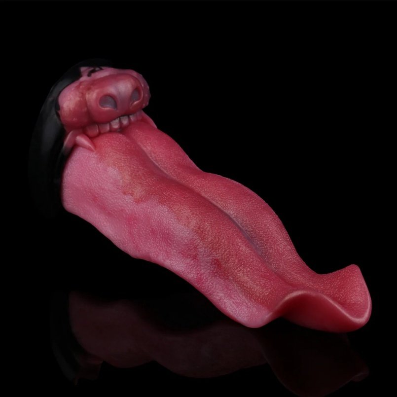 Fantasie Monstercock Dog Dildo – Vurige Rode Siliconen G-spot en Anale Stimulator voor Intense Beleving - Afbeelding 7