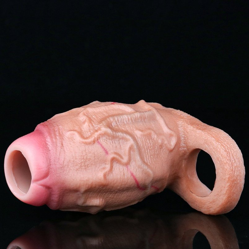 Fantasie Hondenstijl Uitzettende Micropenis – Siliconen Penisring Tool voor Verlenging en Controle - Afbeelding 7