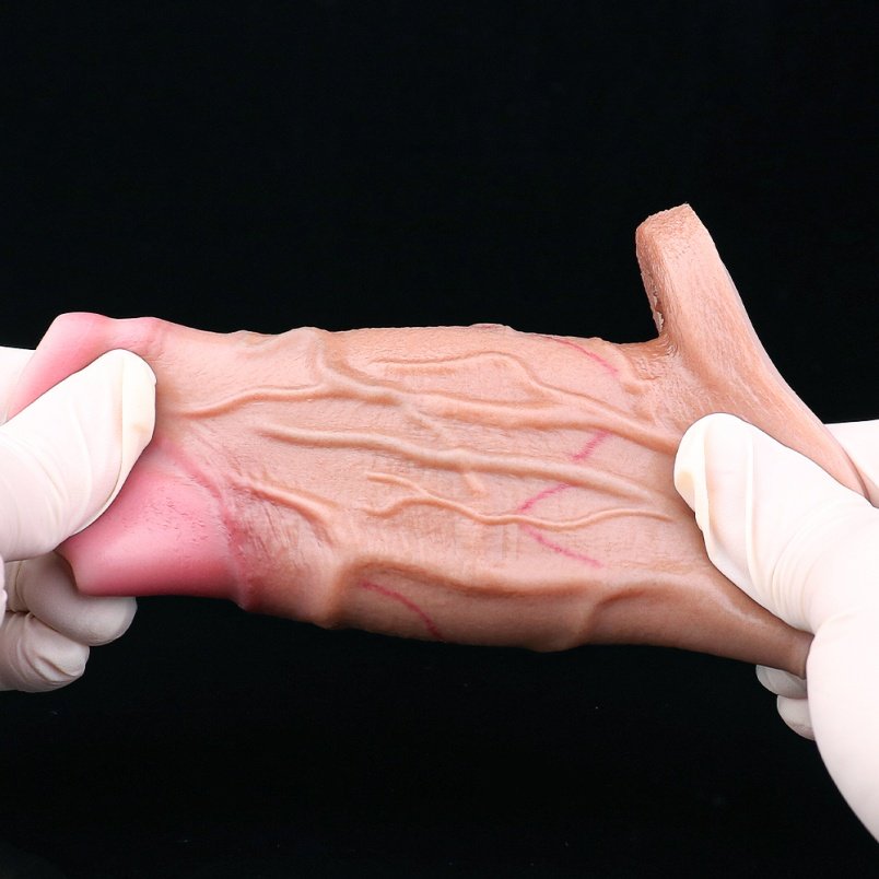 Fantasie Hondenstijl Uitzettende Micropenis – Siliconen Penisring Tool voor Verlenging en Controle - Afbeelding 8