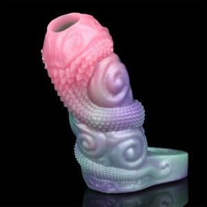 Draak Elementen Neon Fantasie 5 Inch Micropenis Sleeve - Penisverlenging en Penisrinf Tool voor Mannen
