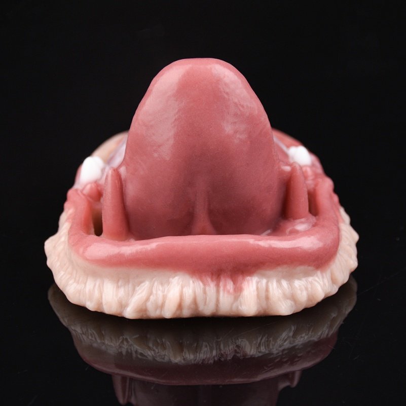 Fantasie Tong Vibrerende Grinding Sex - Huidkleur Siliconen Stimulatie BDSM Tool - Afbeelding 3