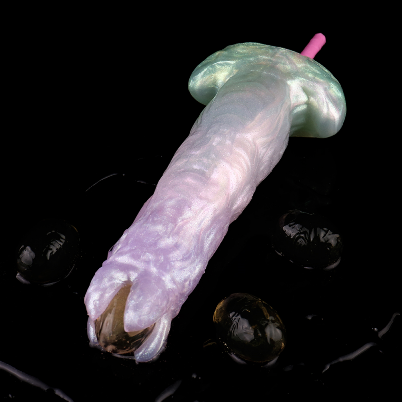Ankerbasis Siliconen Fantasy Dragon Dildoe Ovipositor – Roze uitzetbare G-spot Stimulator voor Vrouwen - Afbeelding 5