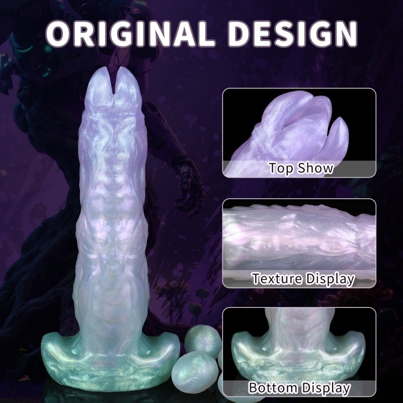 Ankerbasis Siliconen Fantasy Dragon Dildoe Ovipositor – Roze uitzetbare G-spot Stimulator voor Vrouwen - Afbeelding 8
