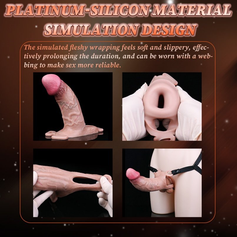 Draagbare Realistische Siliconen Micropenis & Penisrinf – 6 Inch, Erectieverbetering voor ED - Afbeelding 5