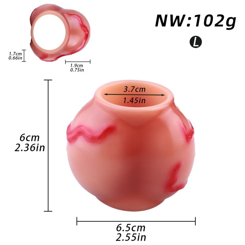 Fantasie hondenstijl micropenis met vergrendelring – Siliconen penisverlenging voor mannelijke versterking - Afbeelding 9