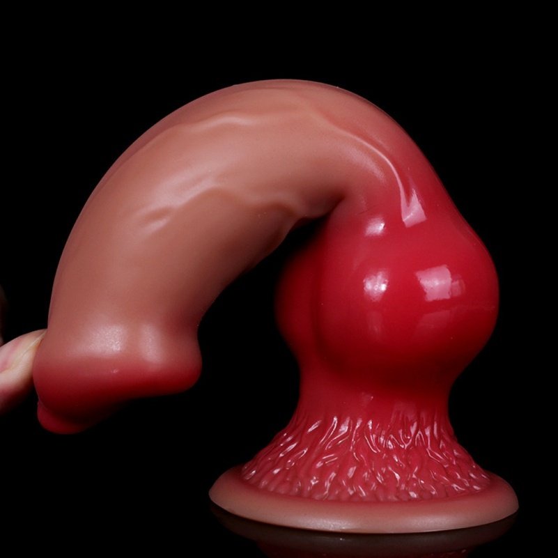 Realistische Fantasie Dogdildo Butt Plug Zuignap - Ingebouwde Vagina Lock Expansie Toys - Afbeelding 4