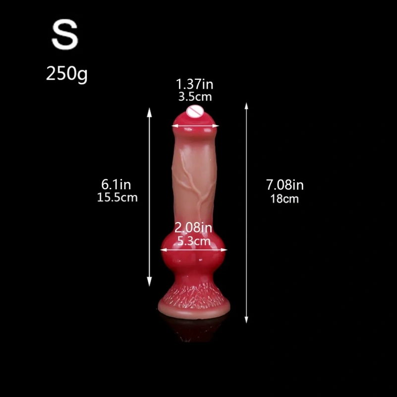 Realistische Fantasie Dogdildo Butt Plug Zuignap - Ingebouwde Vagina Lock Expansie Toys - Afbeelding 6