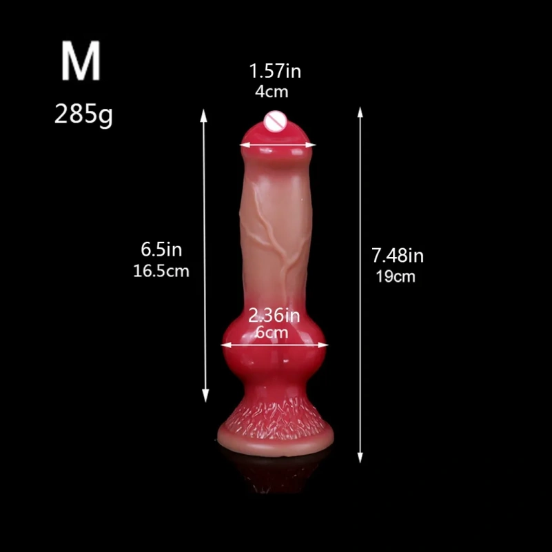 Realistische Fantasie Dogdildo Butt Plug Zuignap - Ingebouwde Vagina Lock Expansie Toys - Afbeelding 8