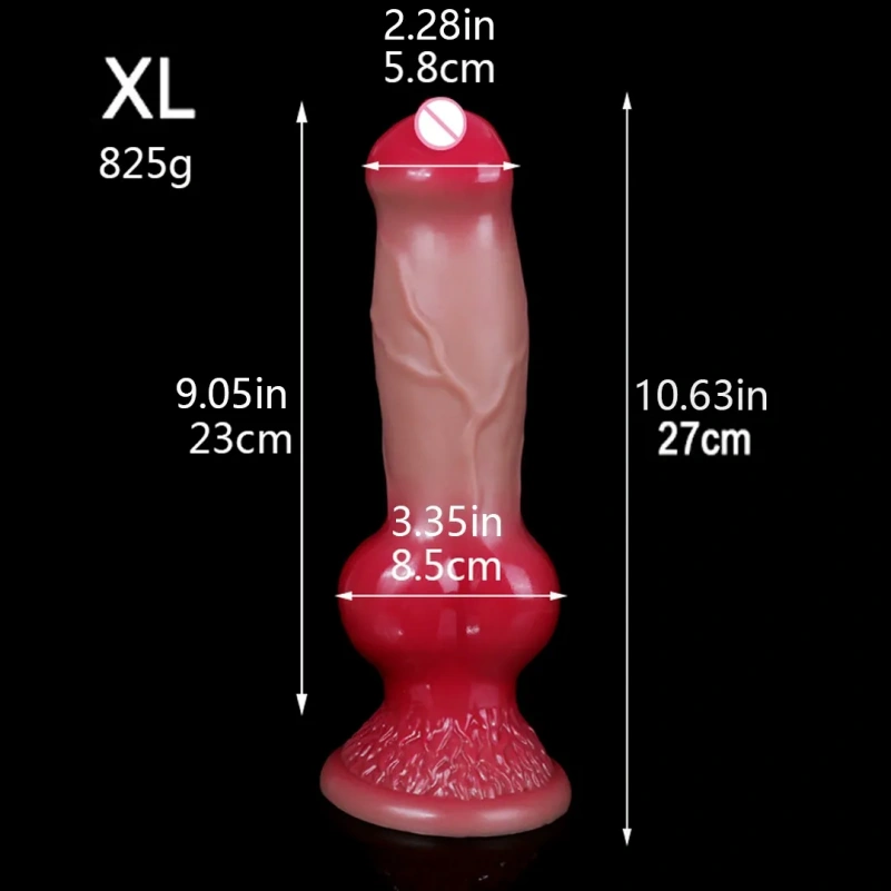 Realistische Fantasie Dogdildo Butt Plug Zuignap - Ingebouwde Vagina Lock Expansie Toys - Afbeelding 11