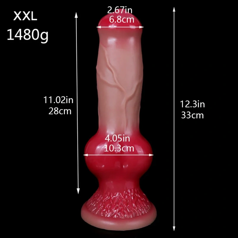 Realistische Fantasie Dogdildo Butt Plug Zuignap - Ingebouwde Vagina Lock Expansie Toys - Afbeelding 12