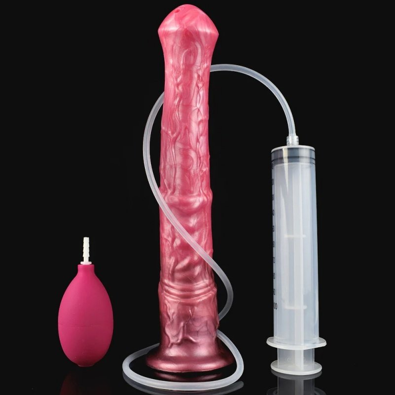 Realistische Roze Siliconen Squirt Horse Dildo – Monstercock met Zuignap voor Vaginale en Anale Genotsbeleving - Afbeelding 11
