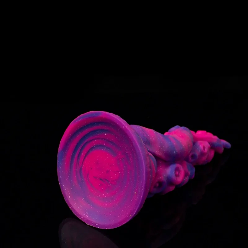 Octopus Tentakel Fantasie Dildo Buttplug met Zuignap – Paarse Siliconen Inbrengbaar Speeltje voor Vaginale Masturbatie - Afbeelding 4