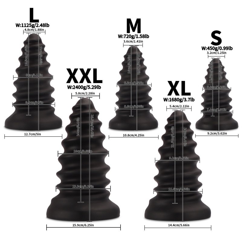 Extra Grote Spiraalschroef Buttplug Fantasie Dragon Dildoe – Helixvormige Anale Pleziertool - Afbeelding 7