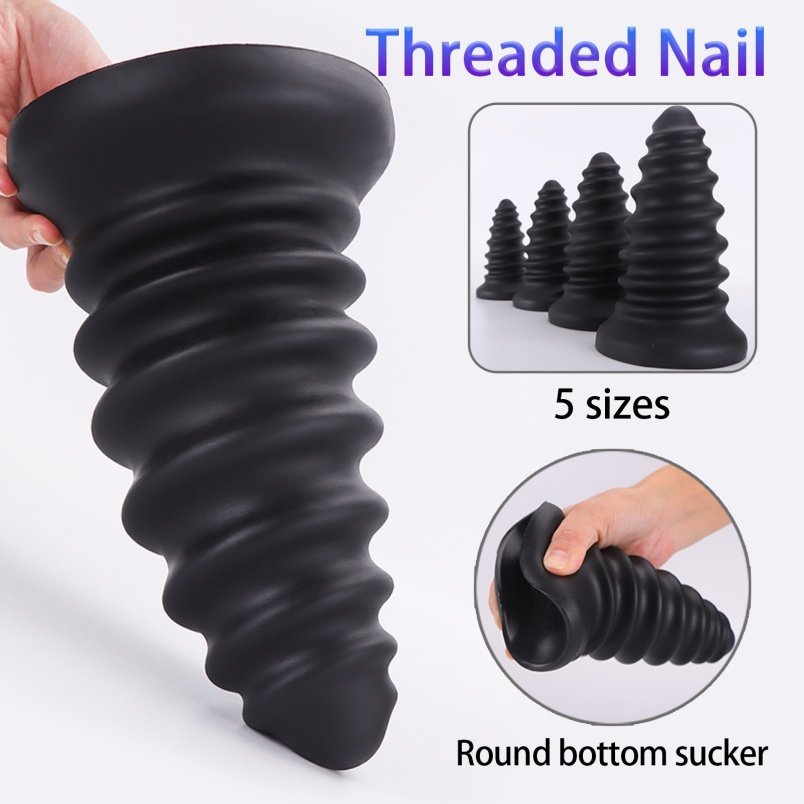 Extra Grote Spiraalschroef Buttplug Fantasie Dragon Dildoe – Helixvormige Anale Pleziertool - Afbeelding 6