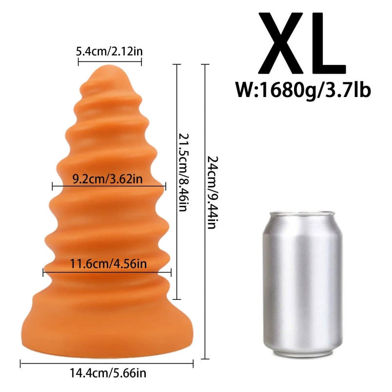 Extra Grote Spiraalschroef Buttplug Fantasie Dragon Dildoe – Helixvormige Anale Pleziertool - Afbeelding 12